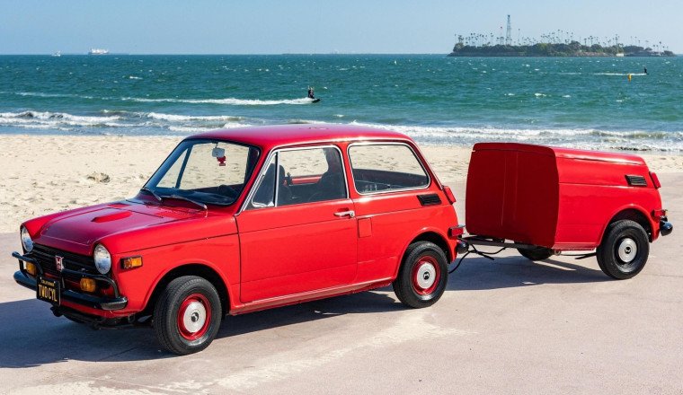 Why Buy A Giant SUV When You Could Buy This Tiny Honda N600 With A Matching Trailer Instead?