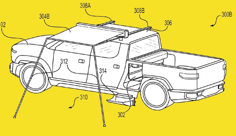Rivian’s Tonneau Cover Awning Idea Is Stellar Low-Tech Innovation