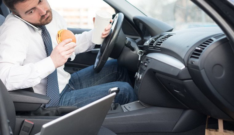 How 15m drivers multitask behind the wheel - and some activities are downright disgusting...