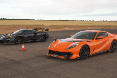 DRAG RACE: McLaren Senna vs Ferrari 812 Competizione