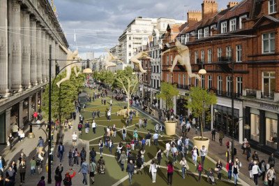 World famous Oxford Street to close to cars: Sadiq Khan insists public backs £150m scheme - despite fears it will become crime hotspot