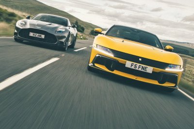 WATCH: V12 super-battle as new Aston Martin Vanquish takes on Ferrari 12Cilindri – but which one will win?