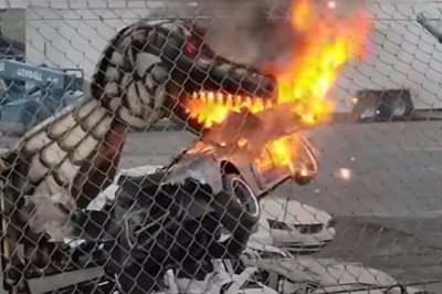 2007’s Fastest Car Was Just Crushed by Monster Trucks and Fed to Mecha Godzilla
