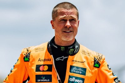Brad Pitt drives McLaren's 2023 F1 car at COTA