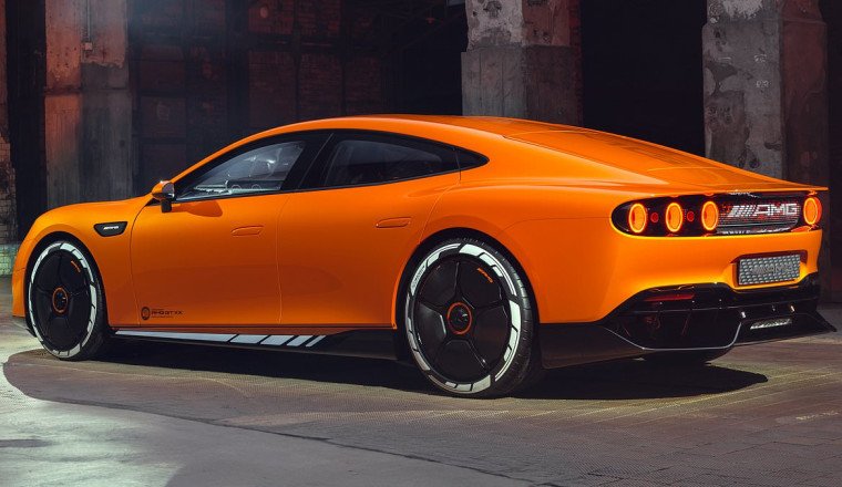 Mercedes' electric family supercar of tomorrow - Concept AMG GT XX hits 224mph and adds 250 miles of range in 5 mins