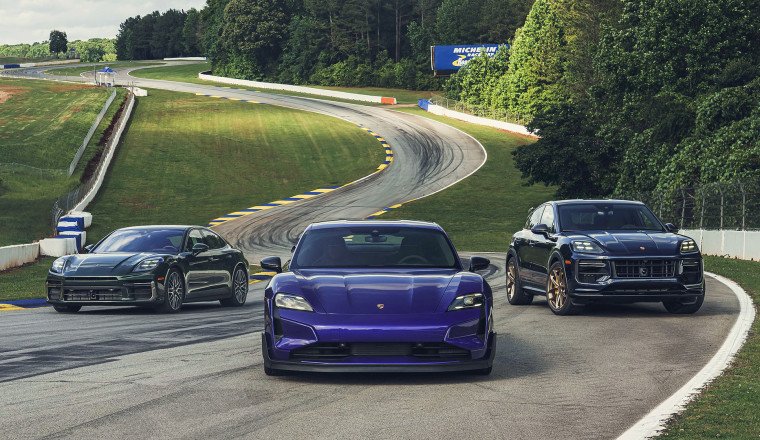 Porsche breaks new ground with Cayenne Turbo GT and Panamera Turbo S E-Hybrid lap records at Road Atlanta