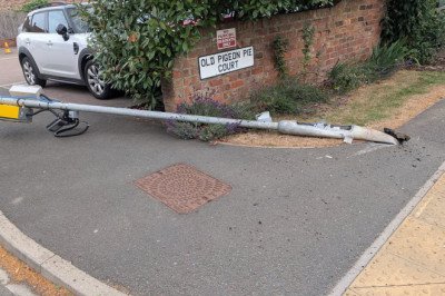 County's first ever fixed speed camera is 'chopped down by vandals' just hours after it was set to be switched on