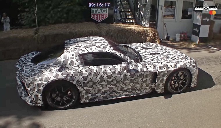 Toyota’s Secret GT Supercar Just Climbed Goodwood in Camouflage