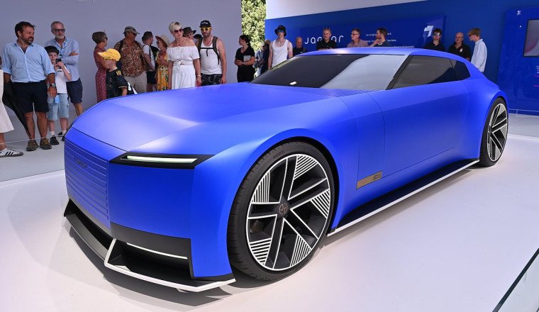Jaguar's polarising Type 00 concept makes UK public debut at Goodwood